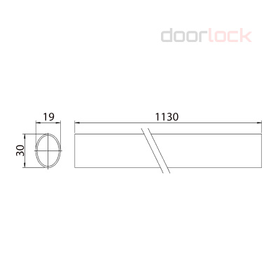 Нажимная балка для механизма DOORLOCK PD800FR-BAR (серебристая) 1130мм