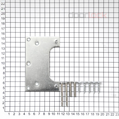 Базирующая пластина CEMOM 1078-09-00 оцинкованная для петель ESTETIC 80/A 3D, с крепежом